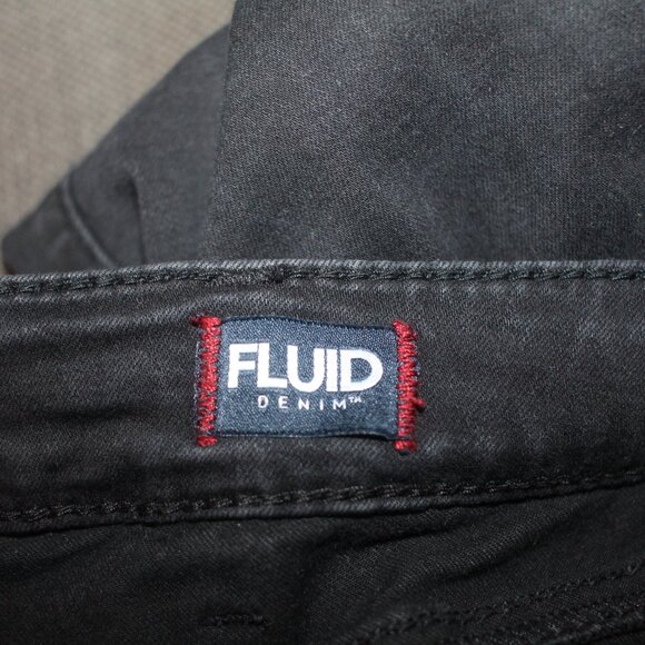 Silver Suki Mid Super Skinny Jeans Fluid Denim Black 30/31 - Picture 10 of 11